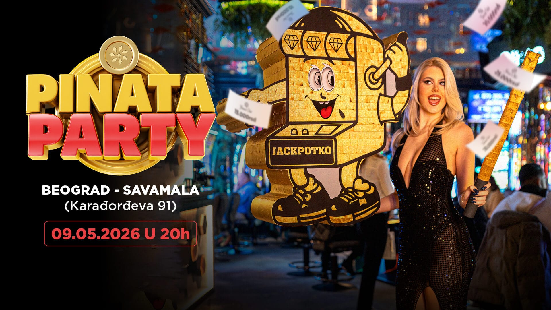 Pinata party u Grand Slot-u: Savršeno mesto za vikend izlazak.