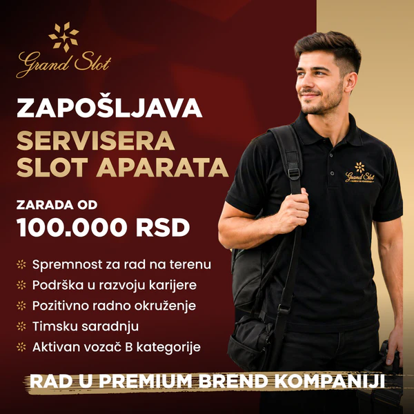 Grand Slot Club | Posao | Serviser Slot Aparata